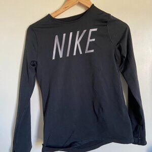 Nike Girls Black DriFit Long Sleeve XL